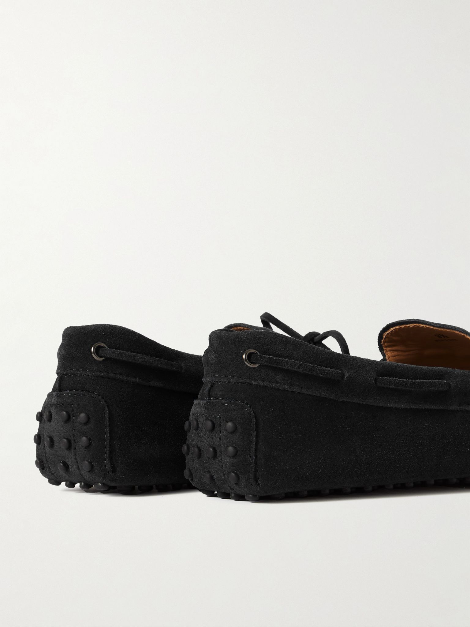 Gommino Suede Driving Shoes Black - 5