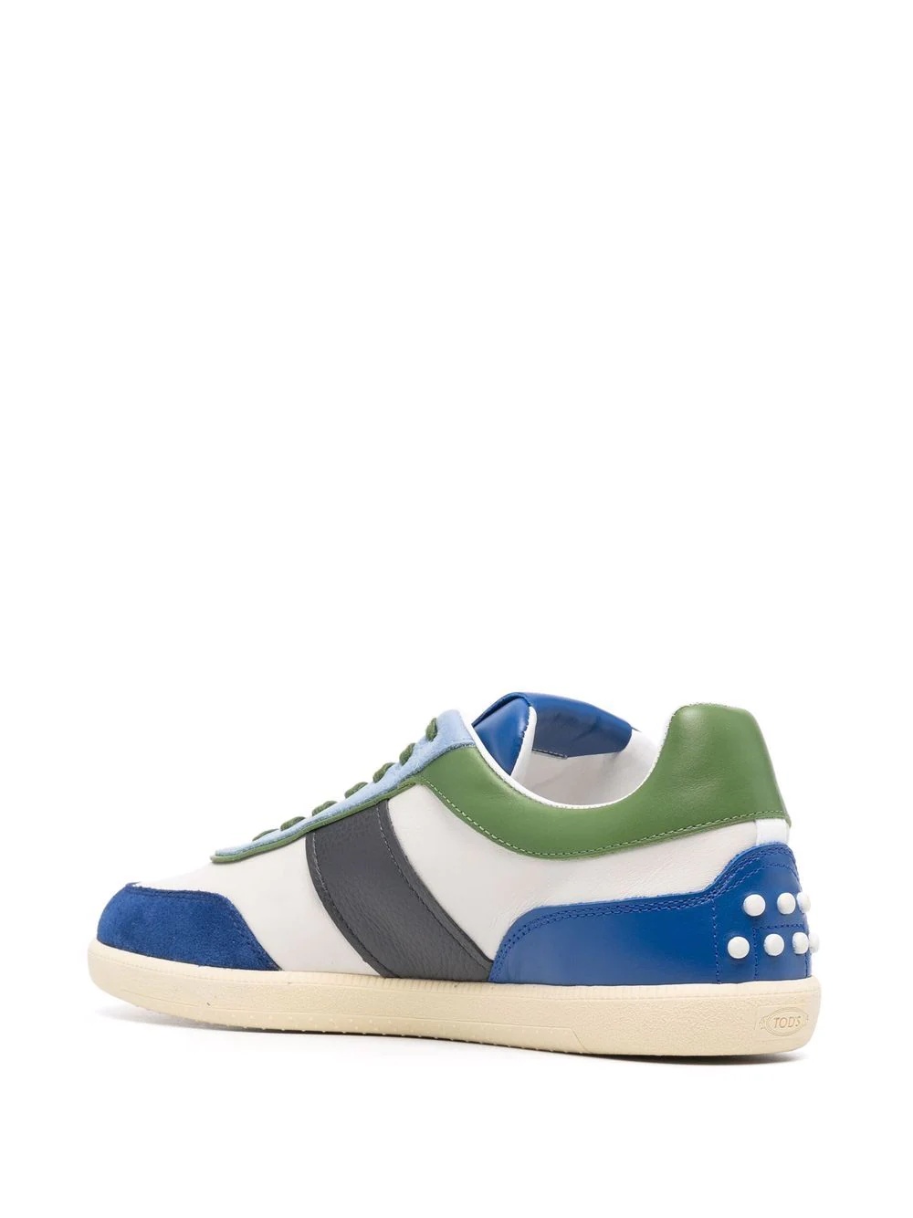 colourblock leather sneakers - 3