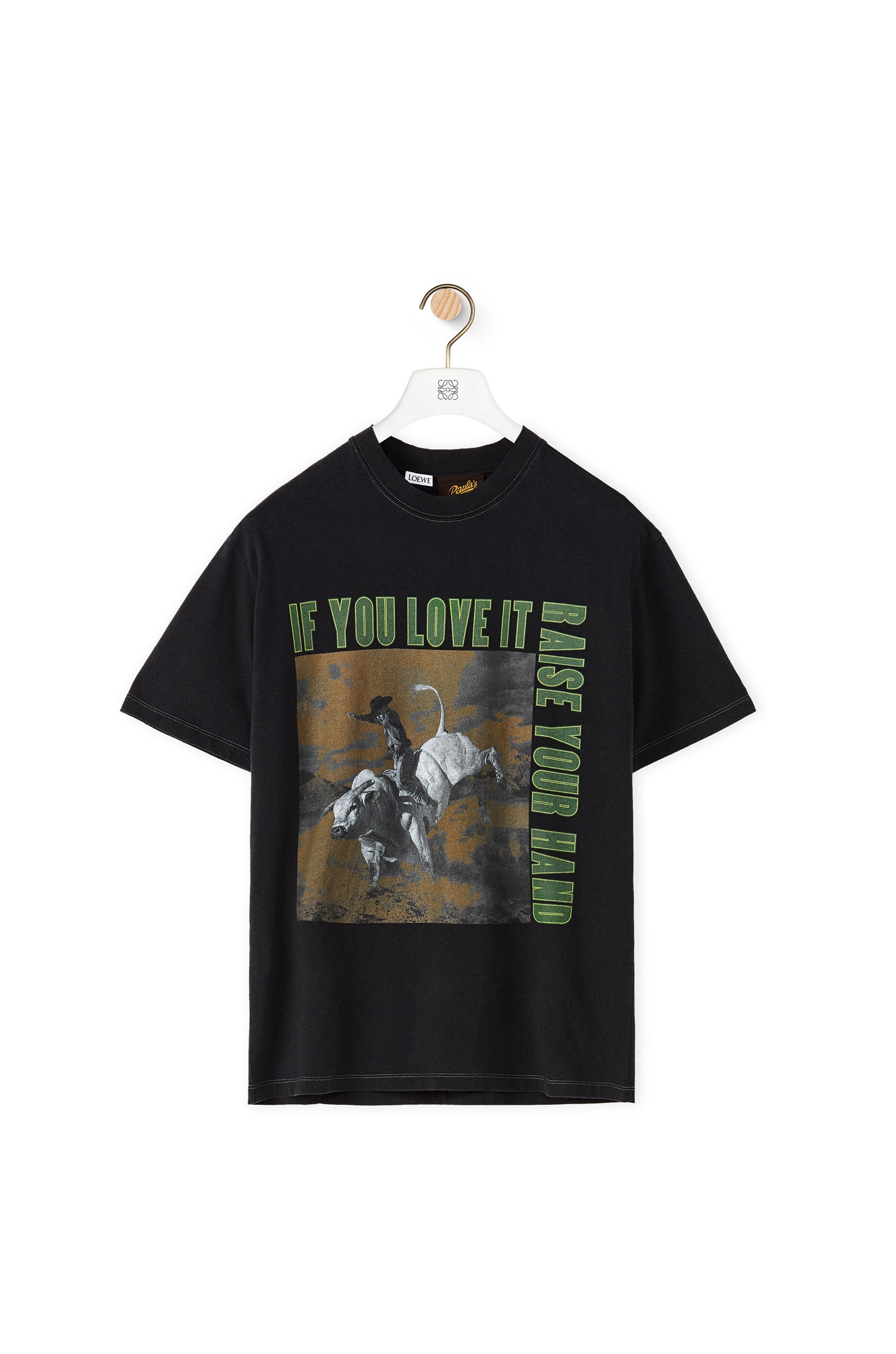 Bull print T-shirt in cotton - 1
