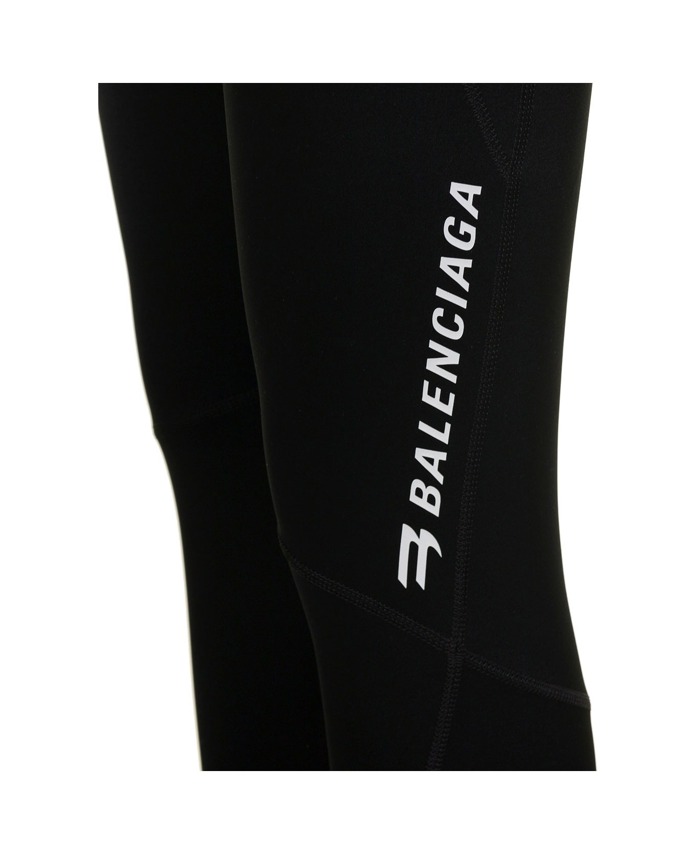 Leggings With Side Logo Detail In Stretch Spandex - 3