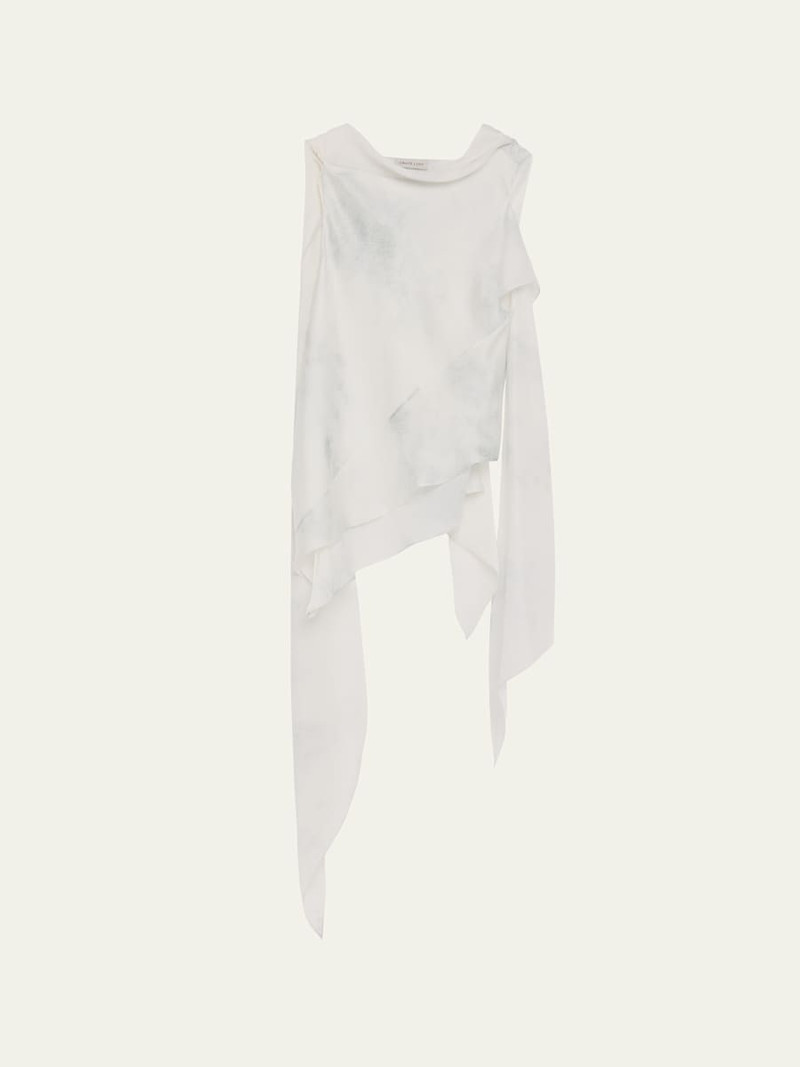Silk Bias Scarf Top 1