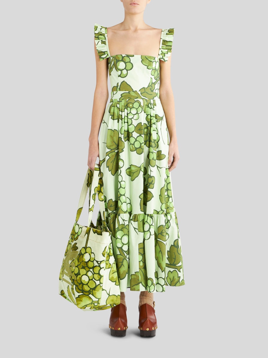 LONG DRESS WITH BERRY PRINT - 3