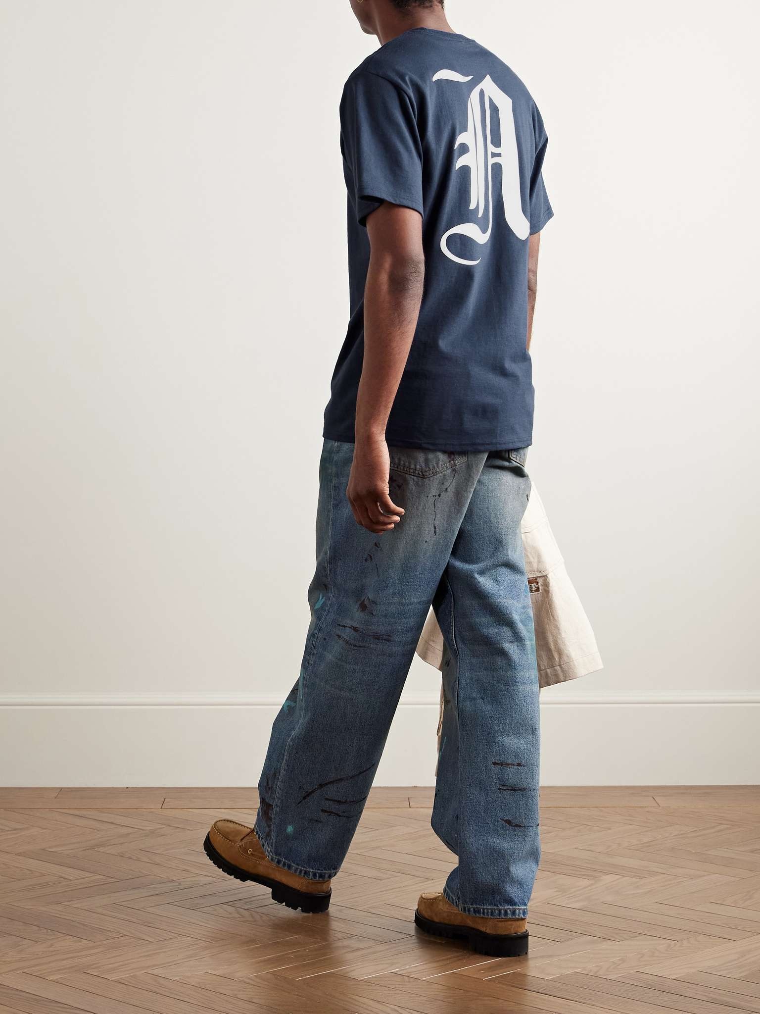 Slim-Fit Logo-Print Cotton-Jersey T-Shirt - 2
