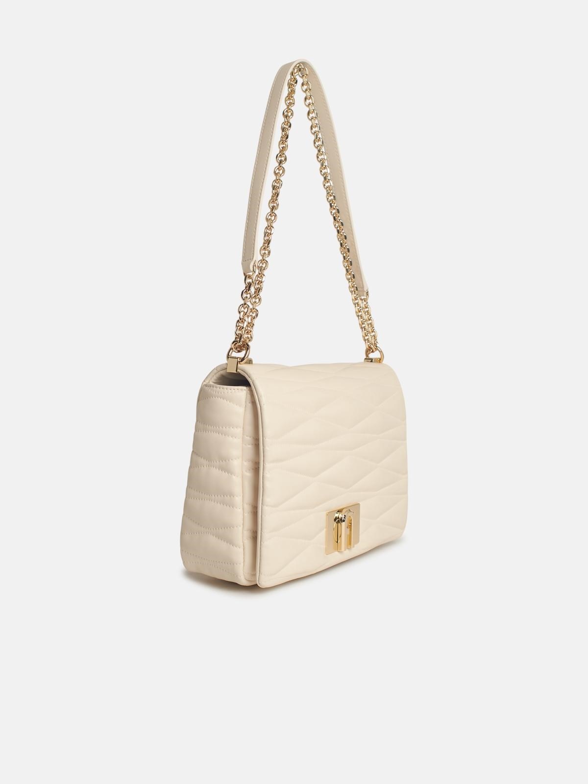 '1927' MEDIUM CROSSBODY BAG IN CREAM LEATHER - 2