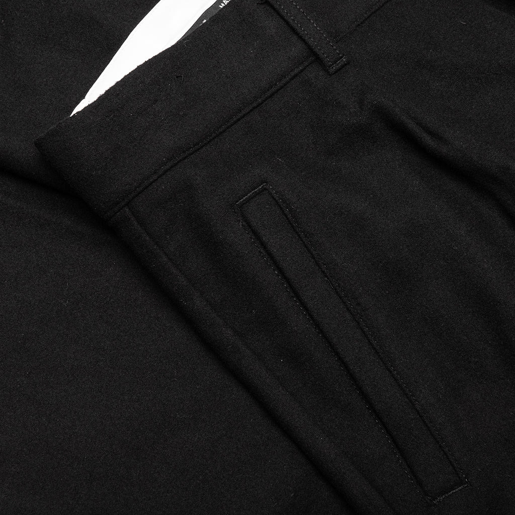 SUITING PLEATED TROUSERS - BLACK - 4
