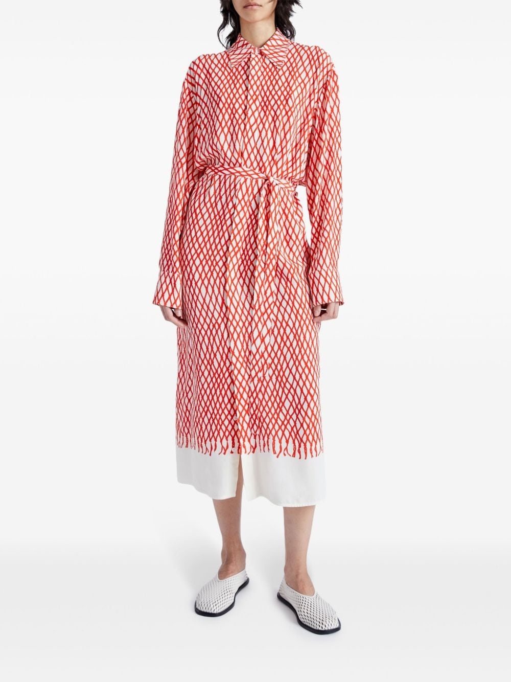 Bailey abstract-print midi dress - 2
