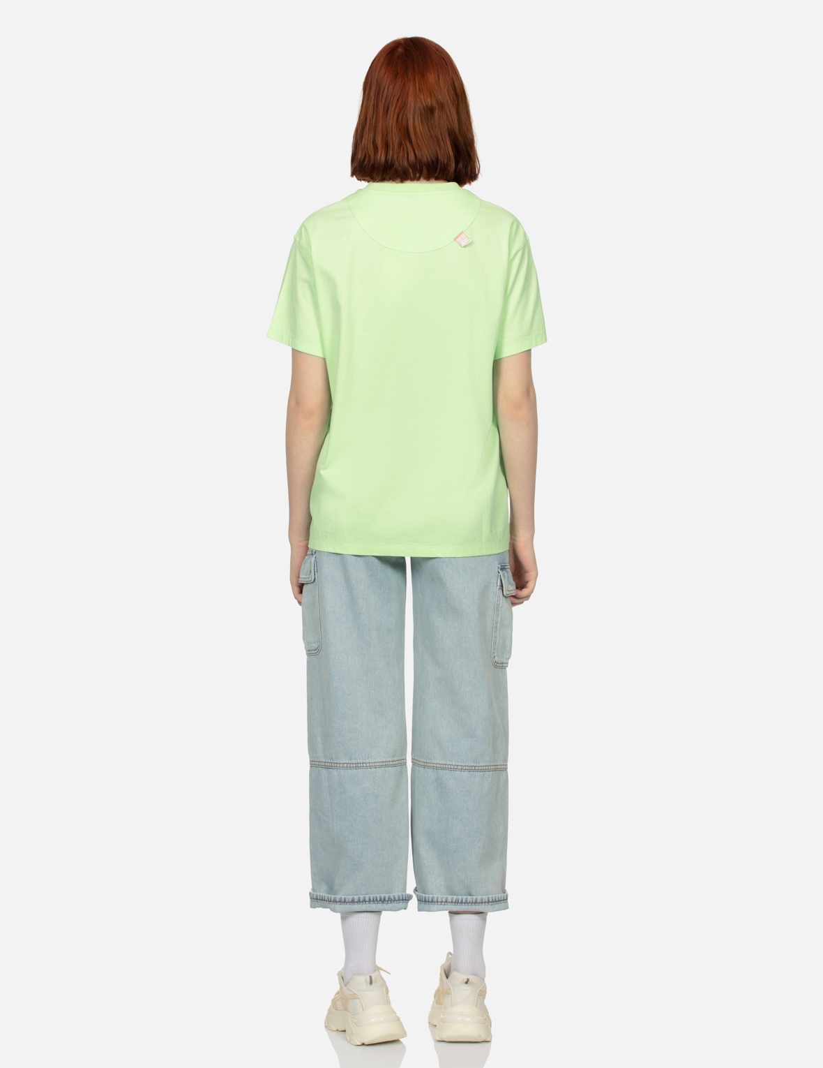 MULTI-POCKET DISTRESSED AND SEAGULL APPLIQUÉ FASHION FIT CARGO JEANS - 5