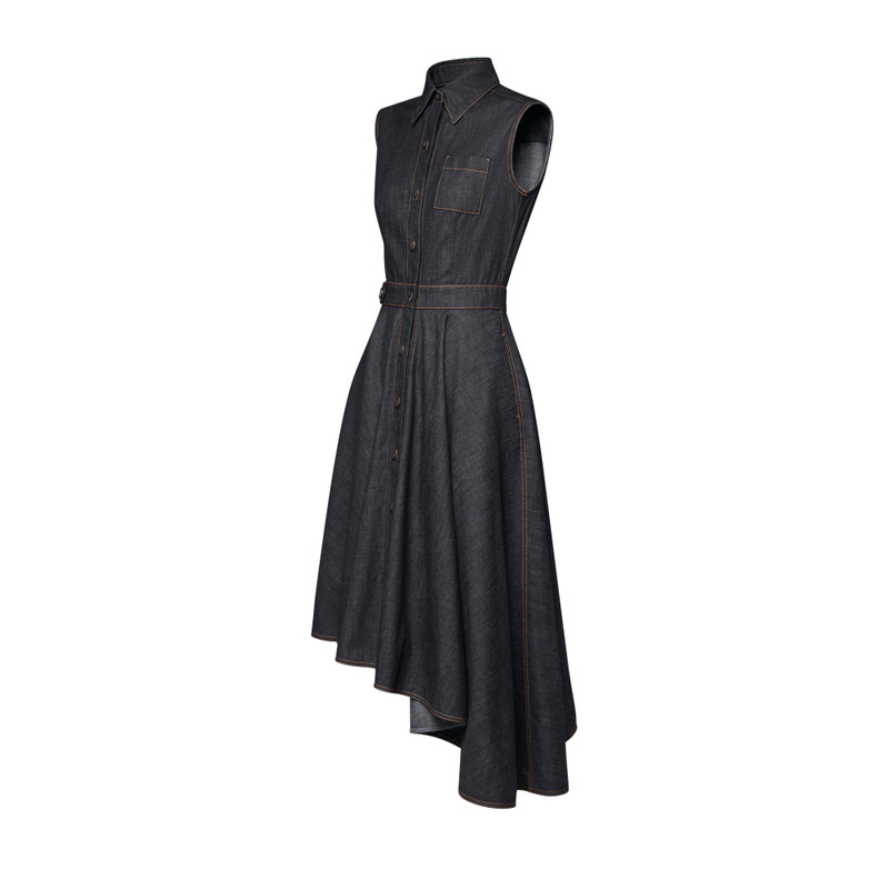 Louis Vuitton Asymmetrical Denim Shirt Dress outlook