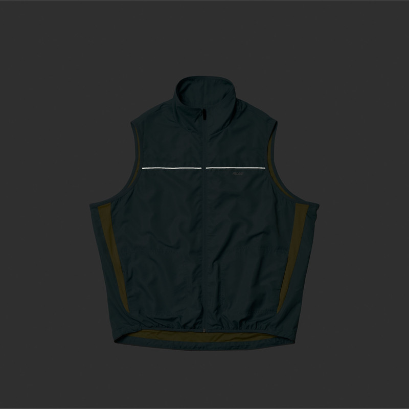 PALACE RUN IT VEST HAZY BLUE outlook