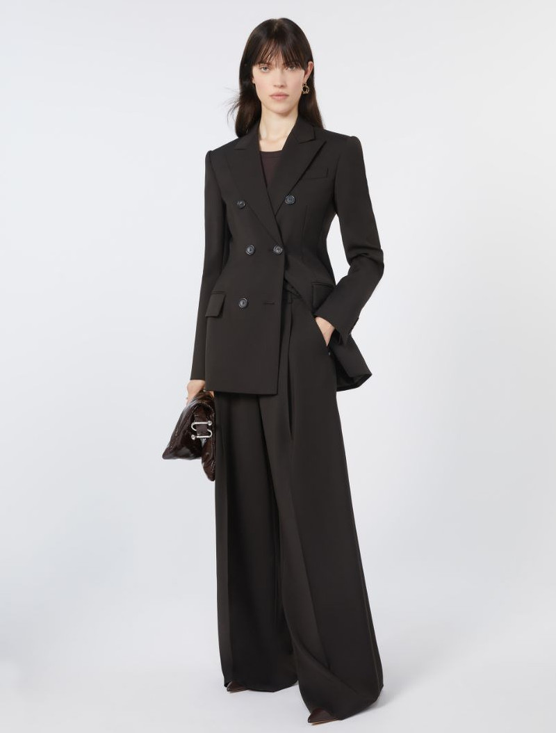 Sportmax Oversized stretch wool trousers outlook