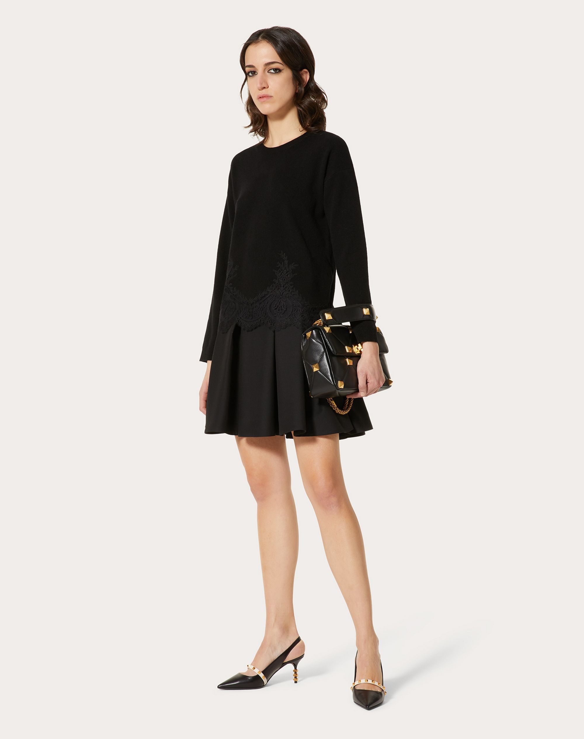 CASHMERE WOOL AND LACE SWEATER - 2