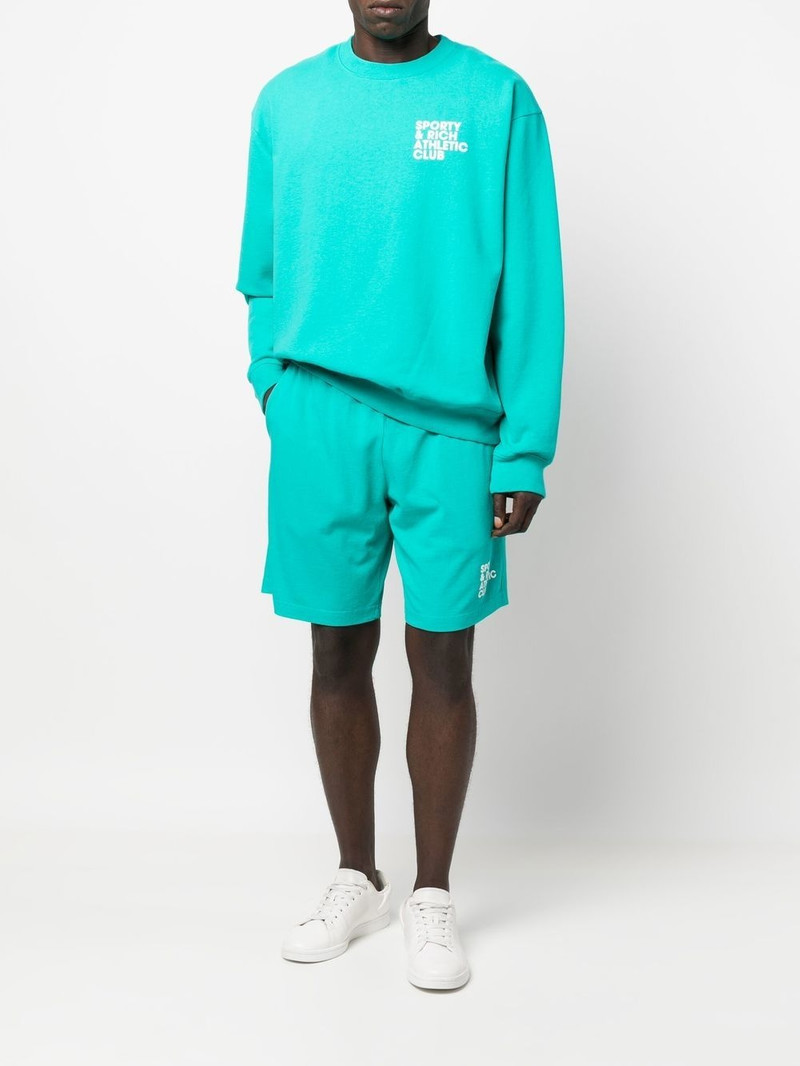 Sporty & Rich logo-print track shorts outlook