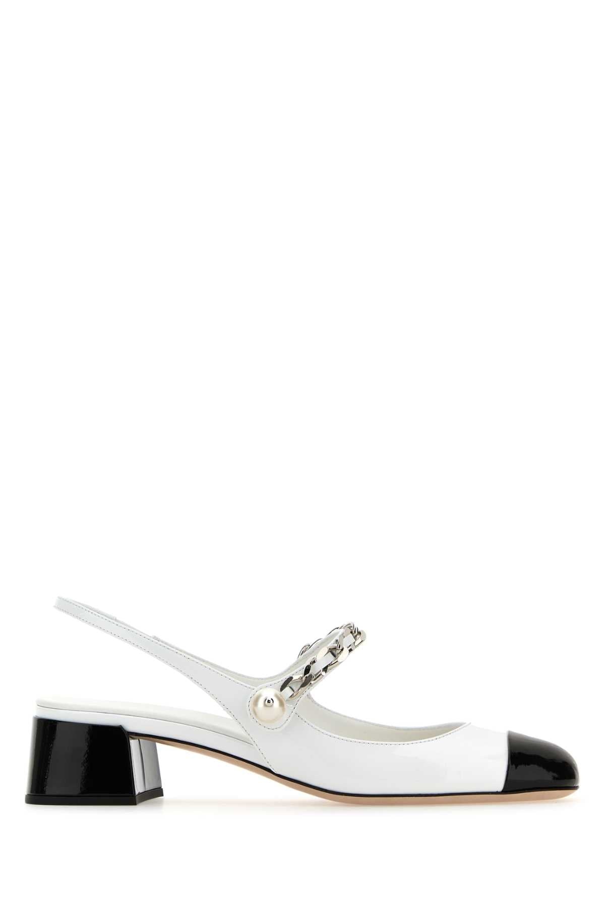 Miu Miu Miu Miu Women White Leather Pumps | luosophy