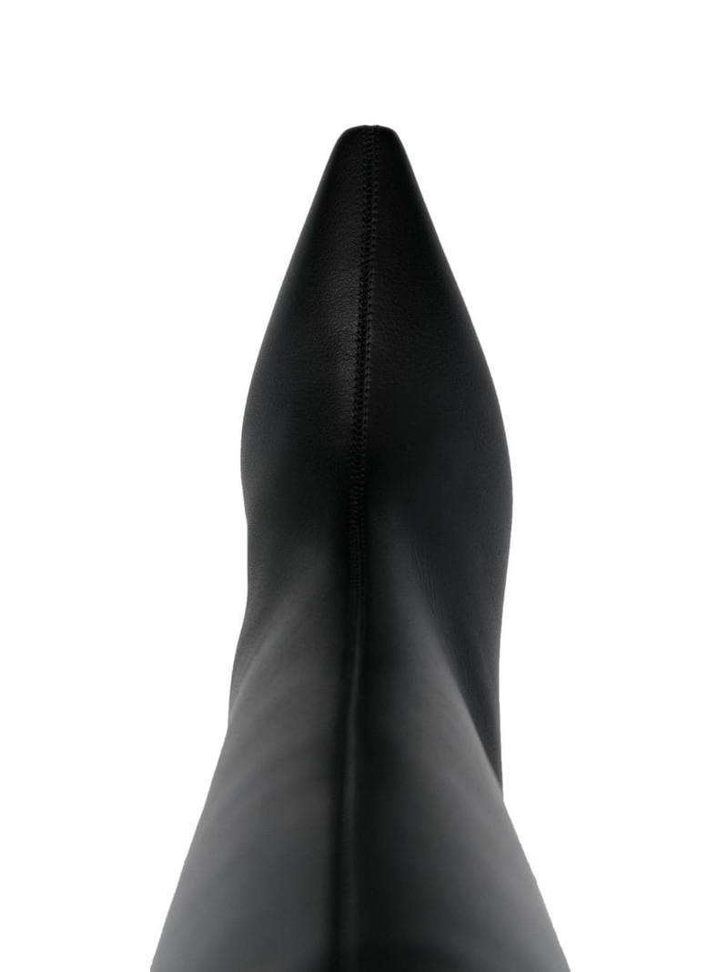 55mm pointed-toe leather boots 4