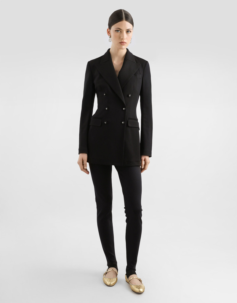 Dolce & Gabbana Double-breasted Milano rib jacket outlook