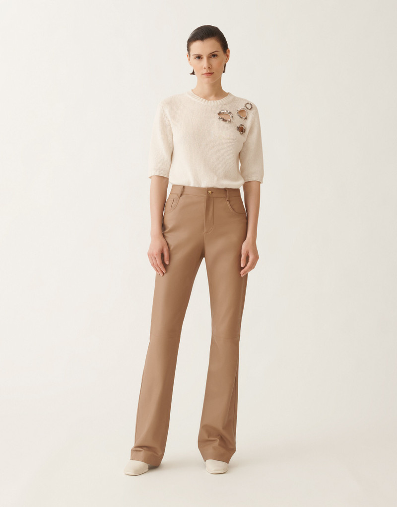 Nappa leather trousers 3