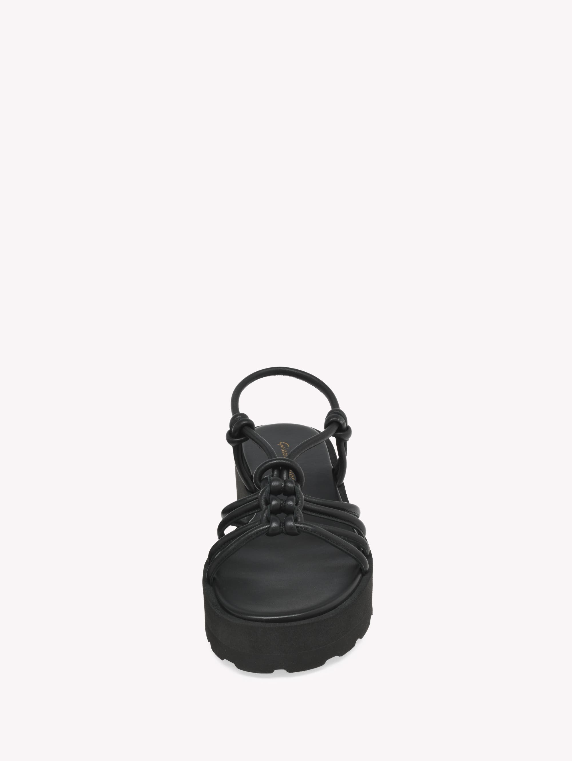 Gianvito Rossi Hebe Sandal in Black Leather at Nordstrom - 4