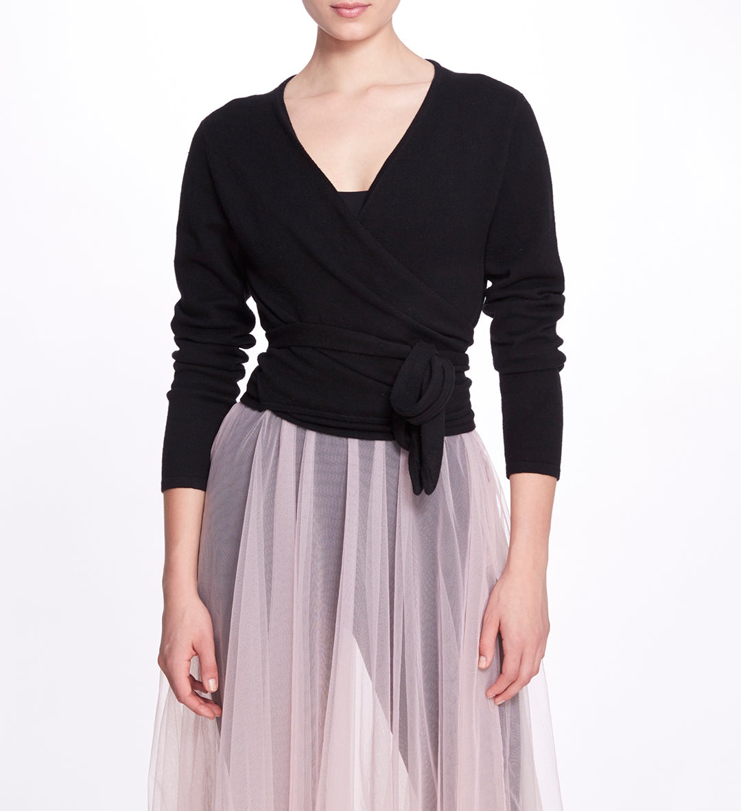 ANNE WRAP SWEATER - 1