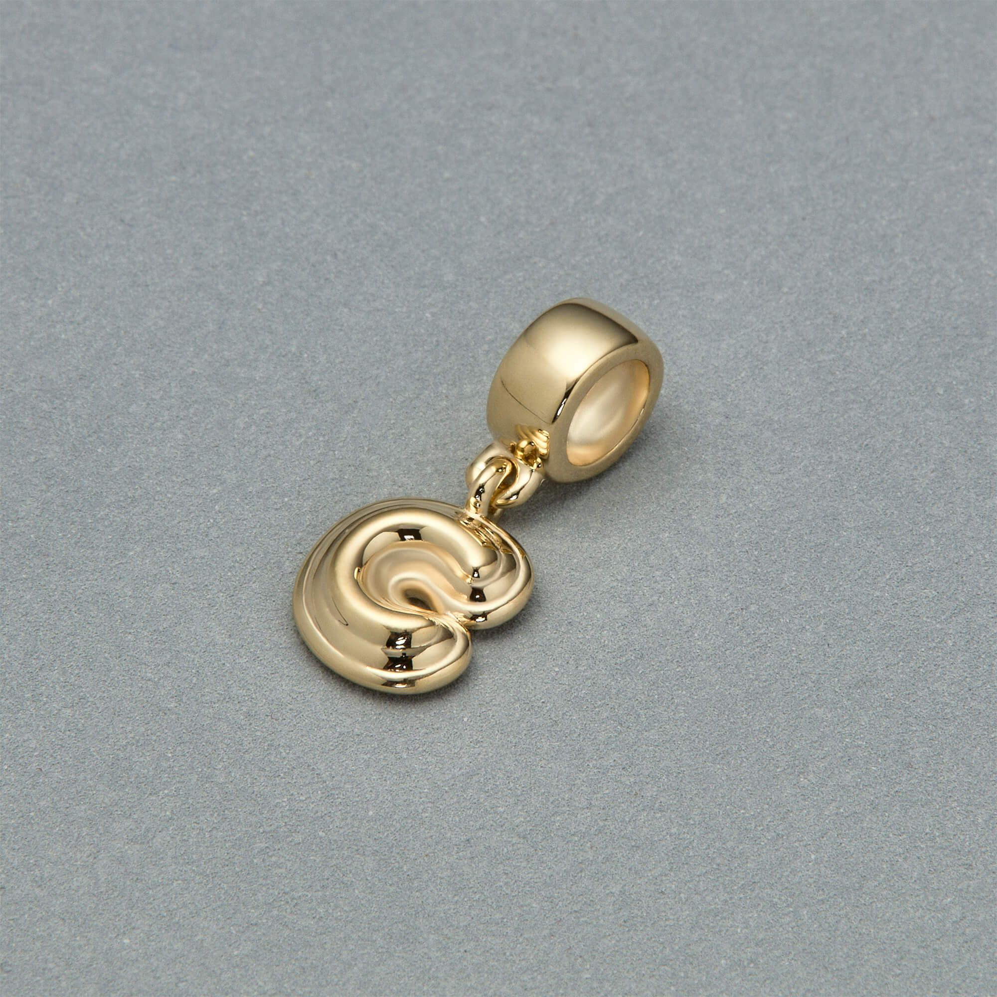 Puffed Initial Charm - 4