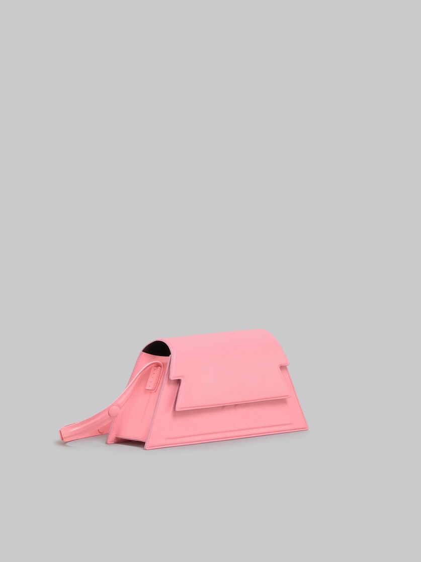 MEDIUM TRUNKOISE BAG IN SMOOTH LIGHT PINK LEATHER - 6