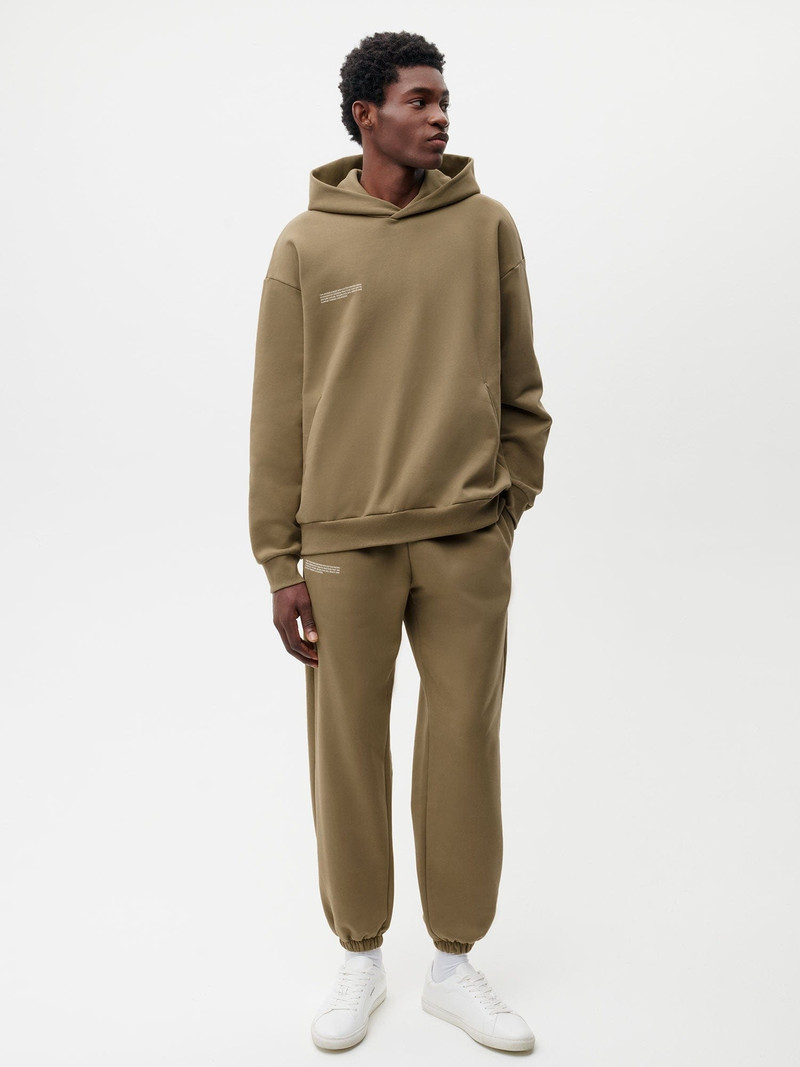 PANGAIA Mens In Conversion Cotton Track Pants - Carbon Brown outlook