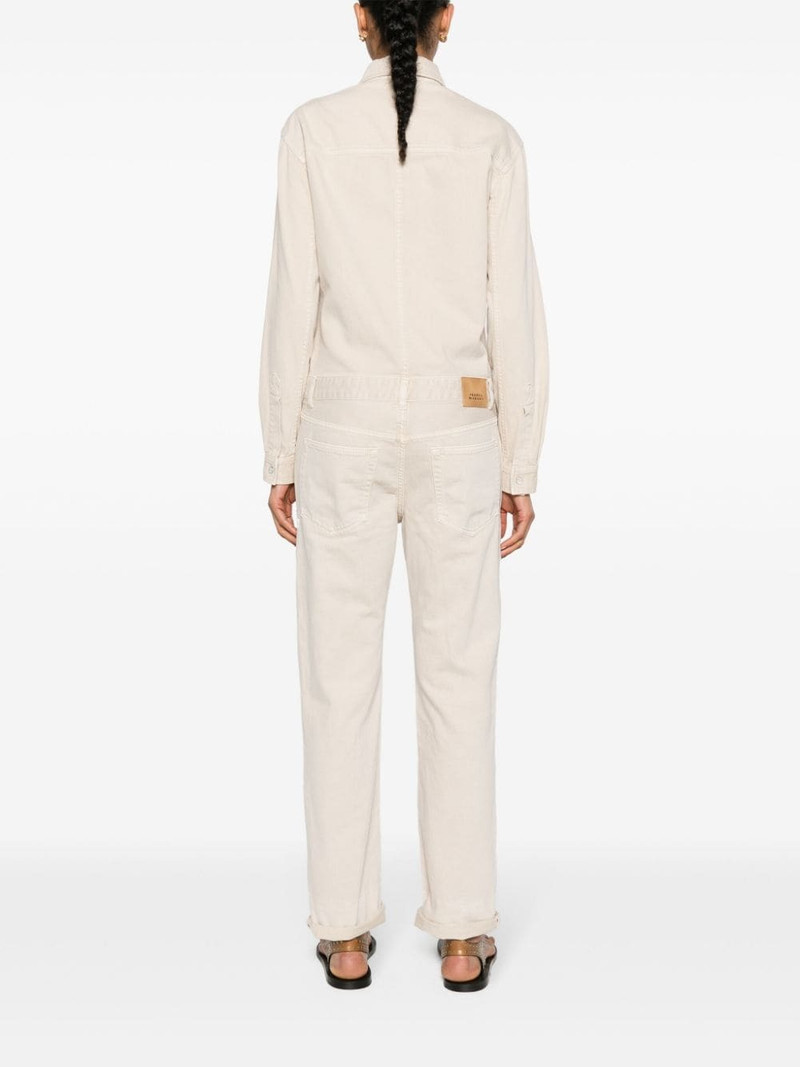 Imane long-sleeve denim jumpsuit 4
