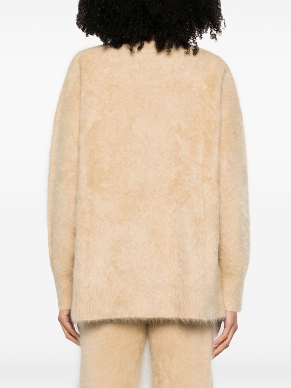 The Malena brushed cashmere cardigan - 4