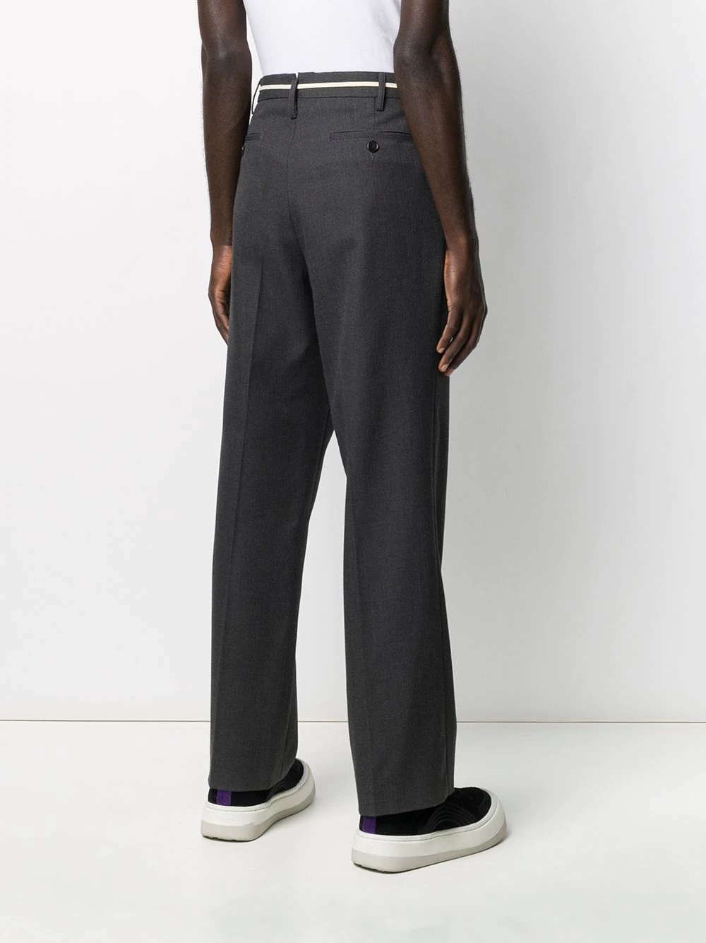 tailored straight-leg trousers - 4