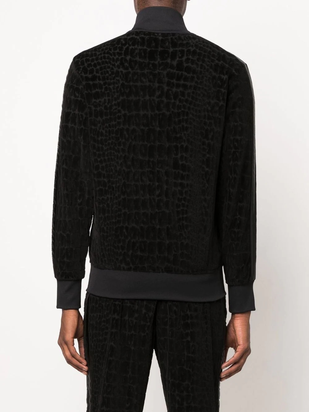 funnel neck zip-up jumper - 4