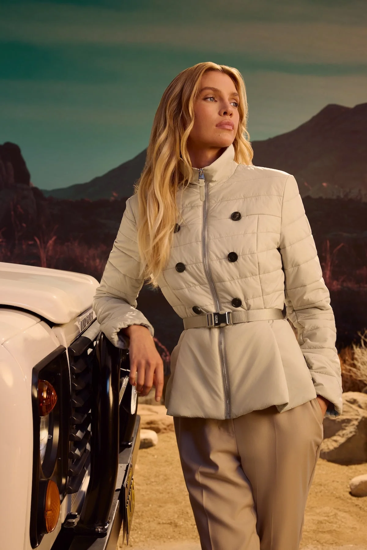 SERAFINA Quilted Belted Jacket - 1