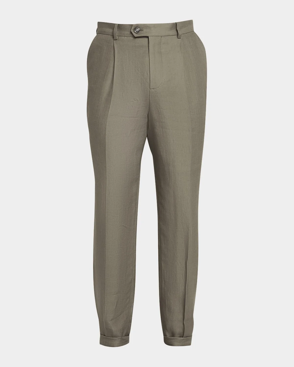 Men's Sage Chevron Linen Pants - 1