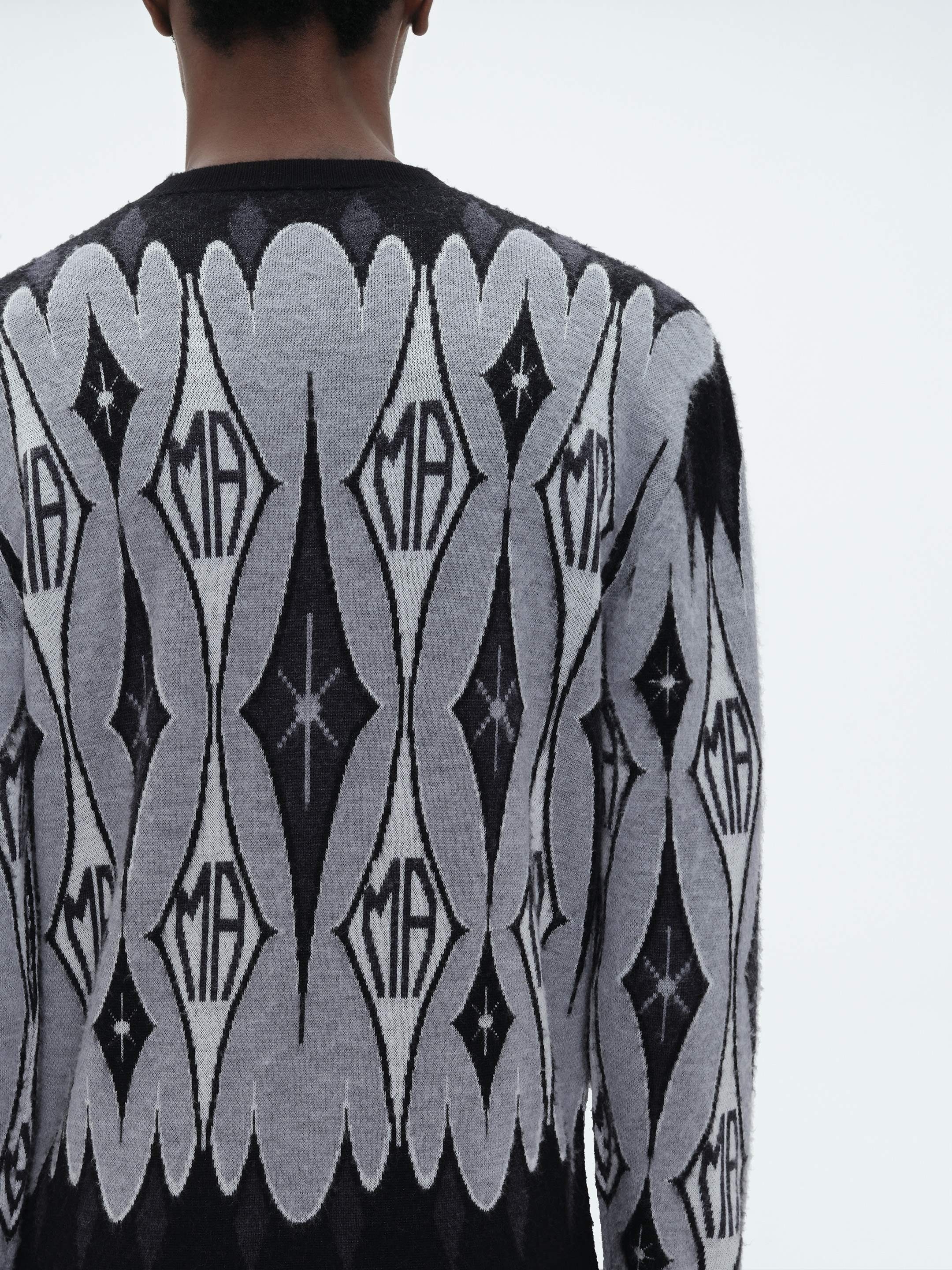 ARGYLE JACQUARD CREW - 6