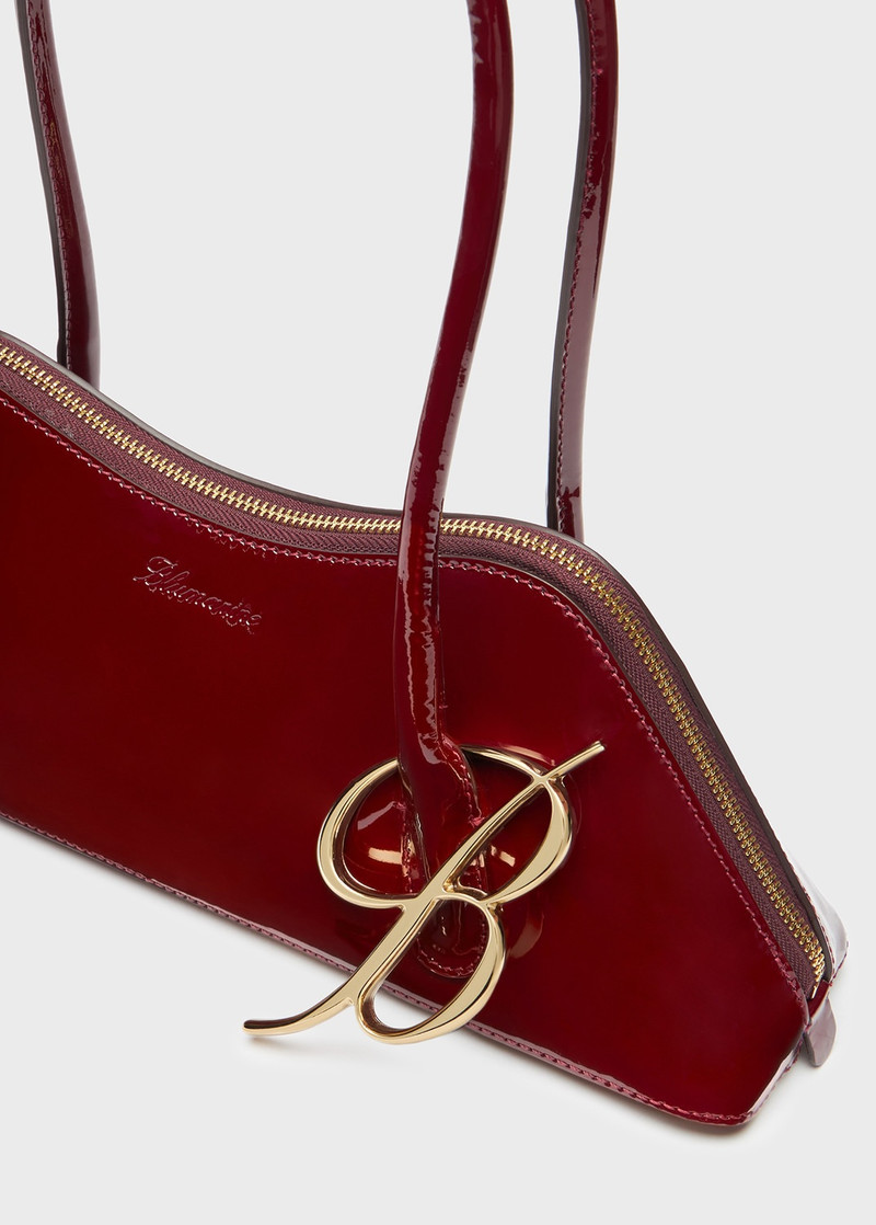 KISS ME REGULAR-SIZE BAG IN PATENT LEATHER WITH B MONOGRAM 4