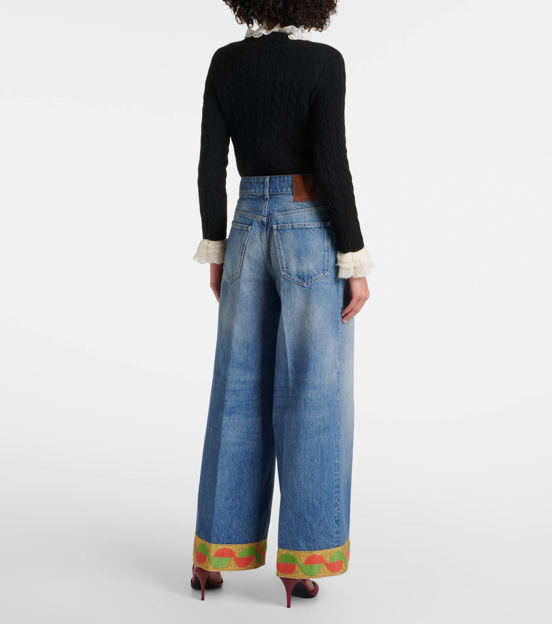High-rise wide-leg jeans - 3