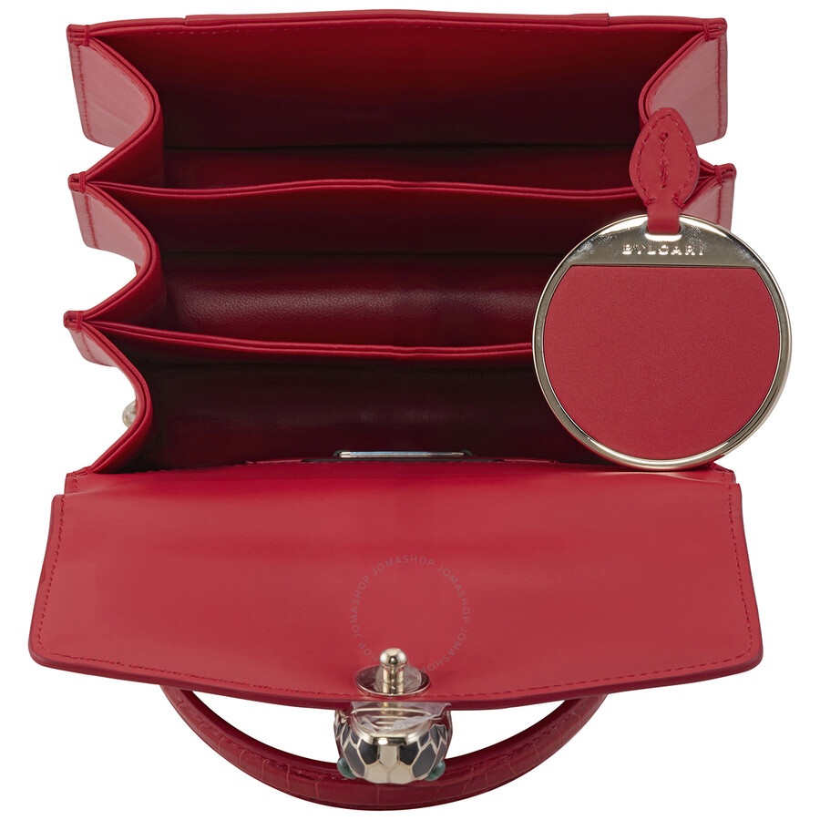 Bvlgari Serpenti Forever Crossbody Bag- Red - 4