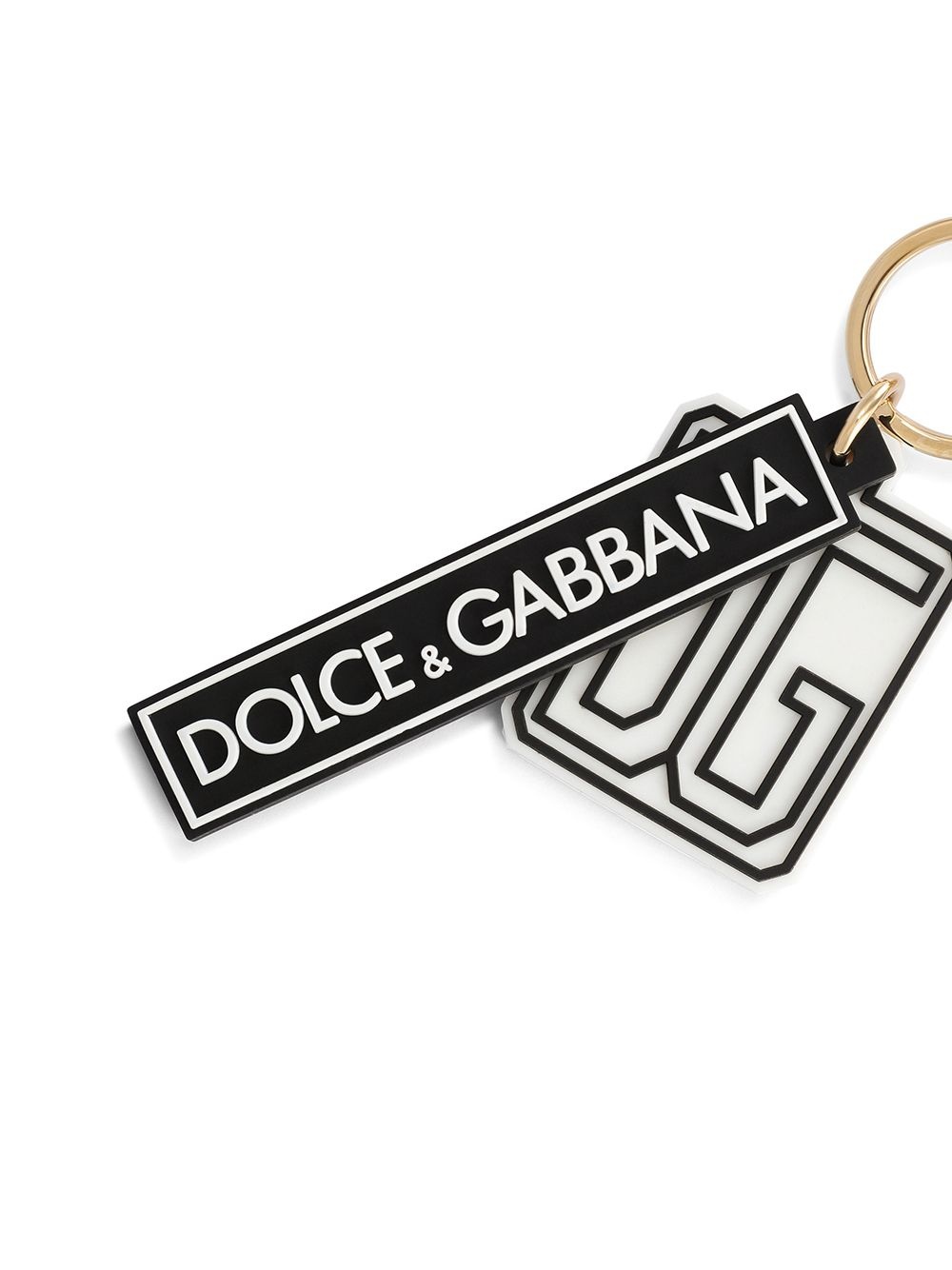 logo-patch chain-link keyring - 2