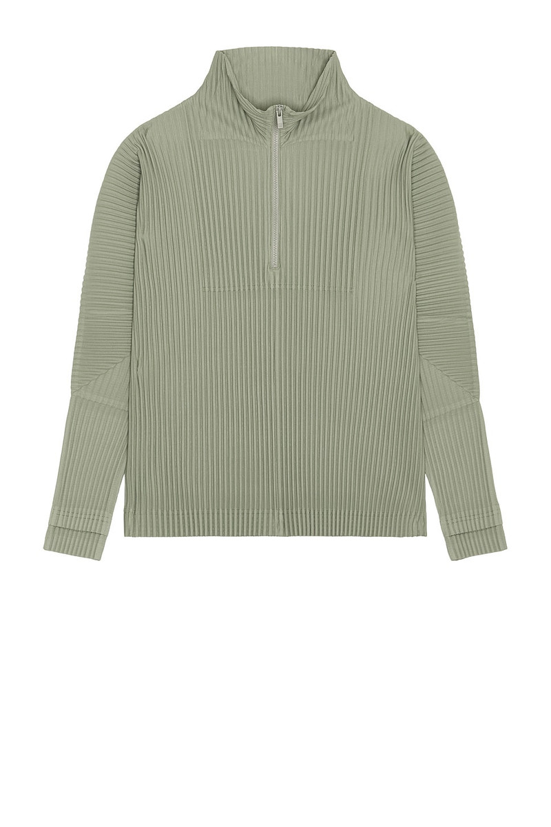 ISSEY MIYAKE Monthly Colors November Turtleneck Quarter Zip Pullover outlook