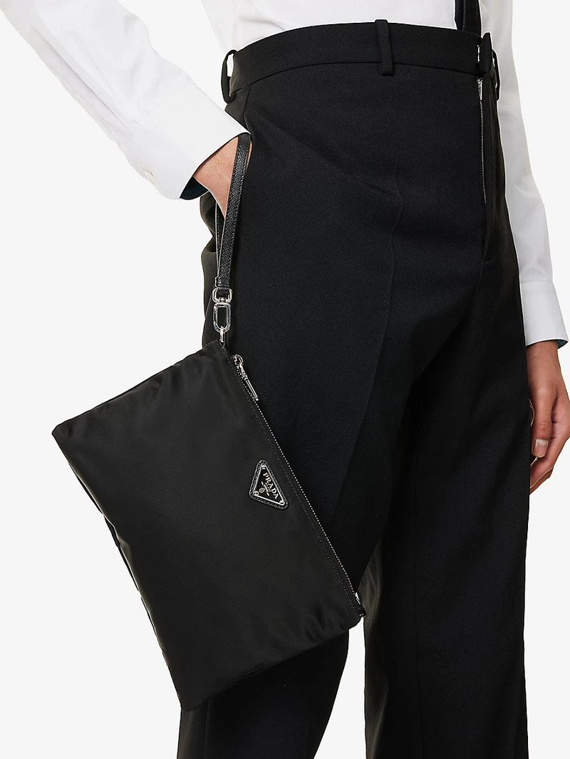 Prada Re-Nylon Brand-Plaque Pouch outlook
