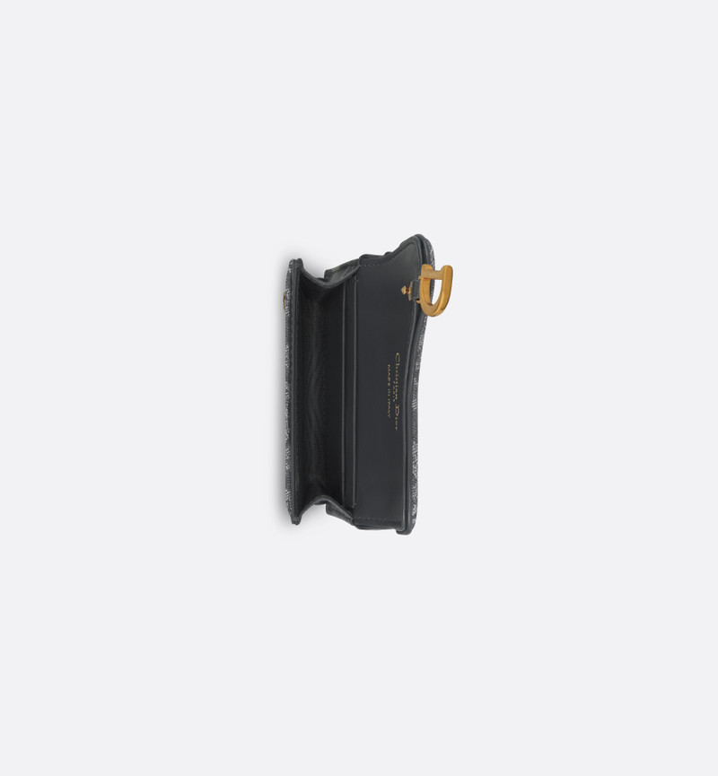 Dior Saddle Bloom Card Holder outlook