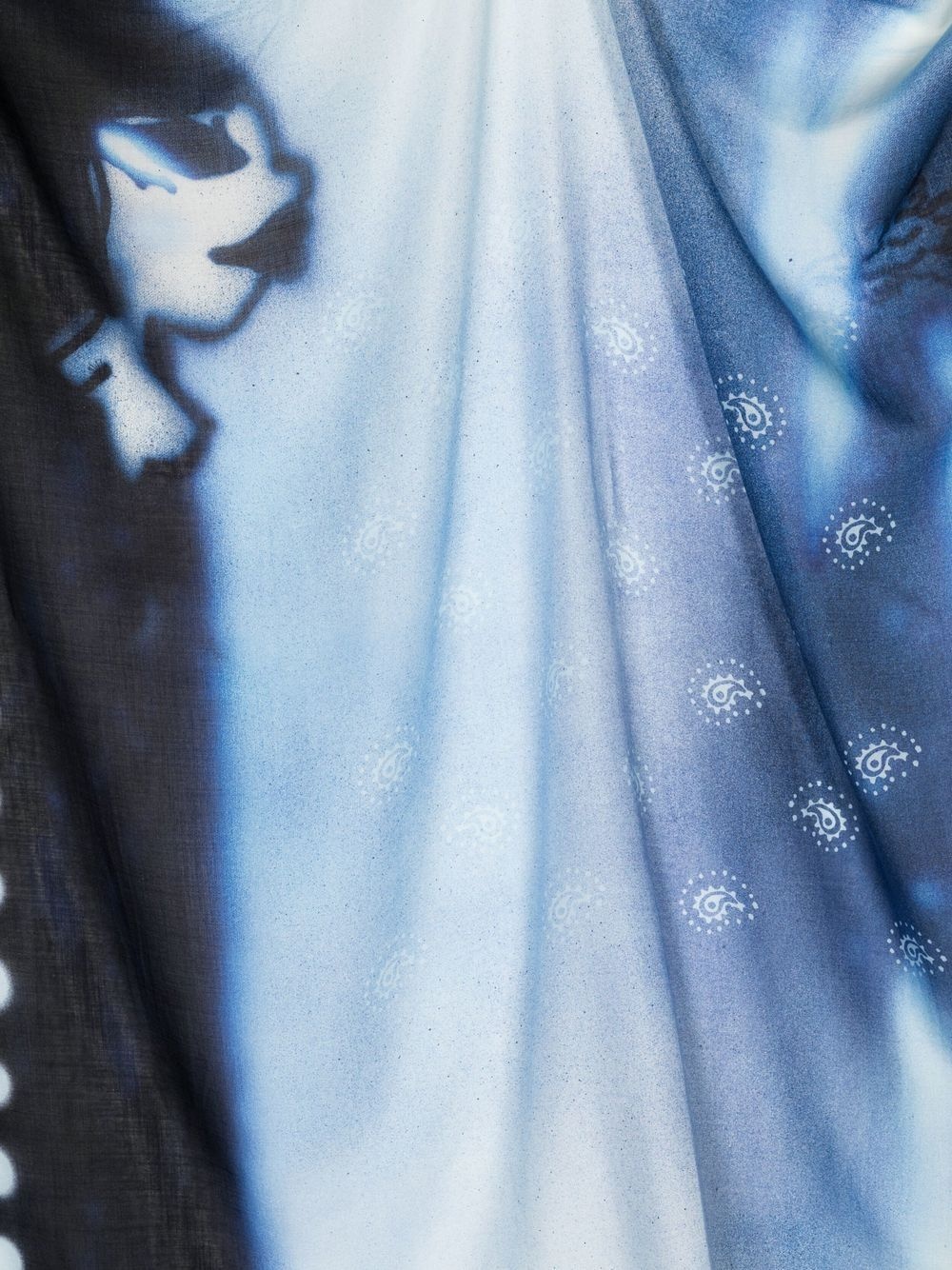 graphic print scarf - 2