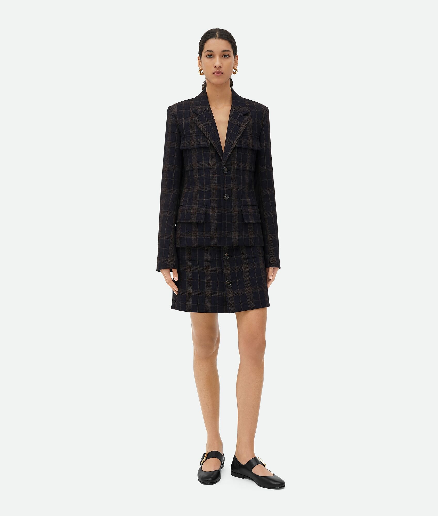Checked Cotton Mouline Jacket - 4