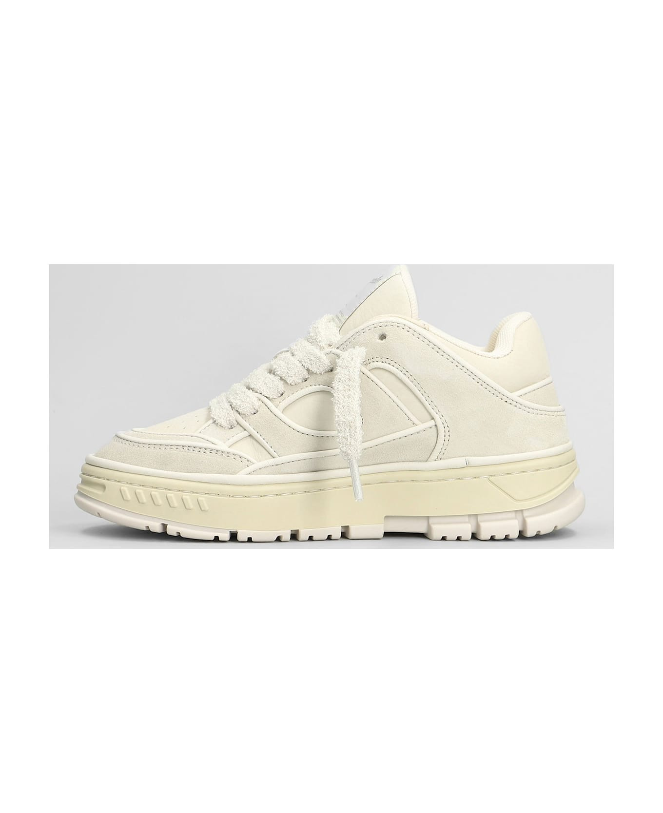 Area Lo Sneaker Sneakers In Beige Suede And Leather - 3