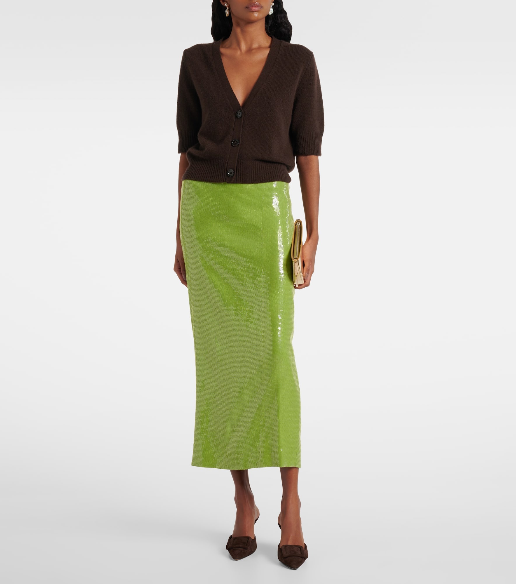 Sequined pencil skirt - 2