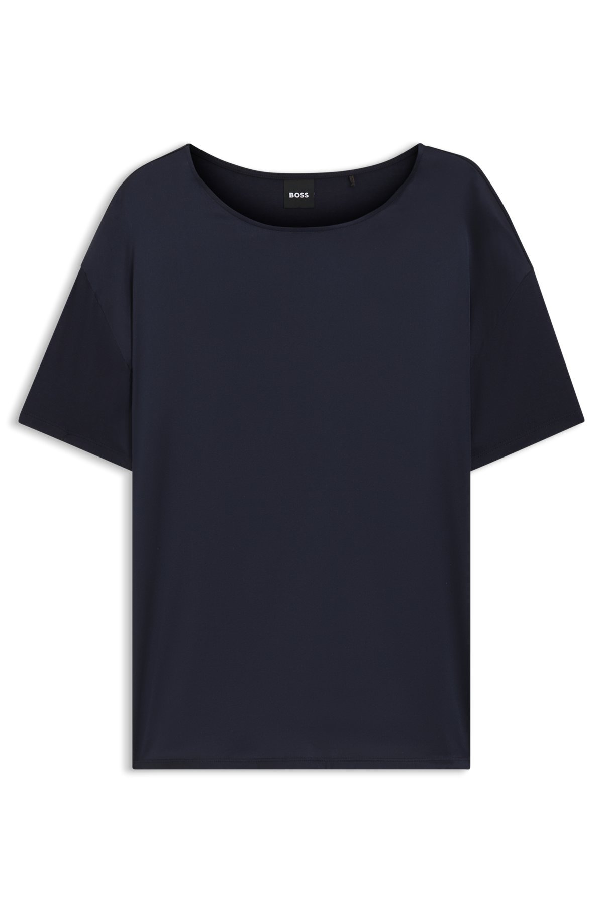 REGULAR-FIT JERSEY TOP WITH STRETCH-SILK FRONT - 1