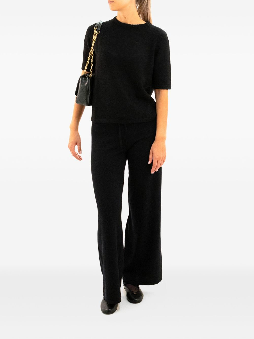 short-sleeve cashmere T-shirt - 2