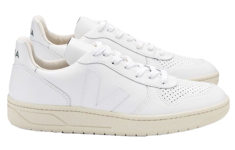 Veja V-10 Leather Lace-Up 'Extra White' VX021270 - 2