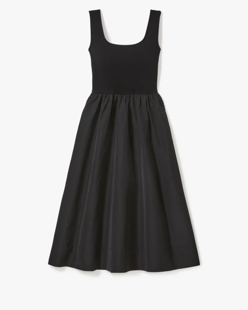 Mixed Media Midi Dress - 1