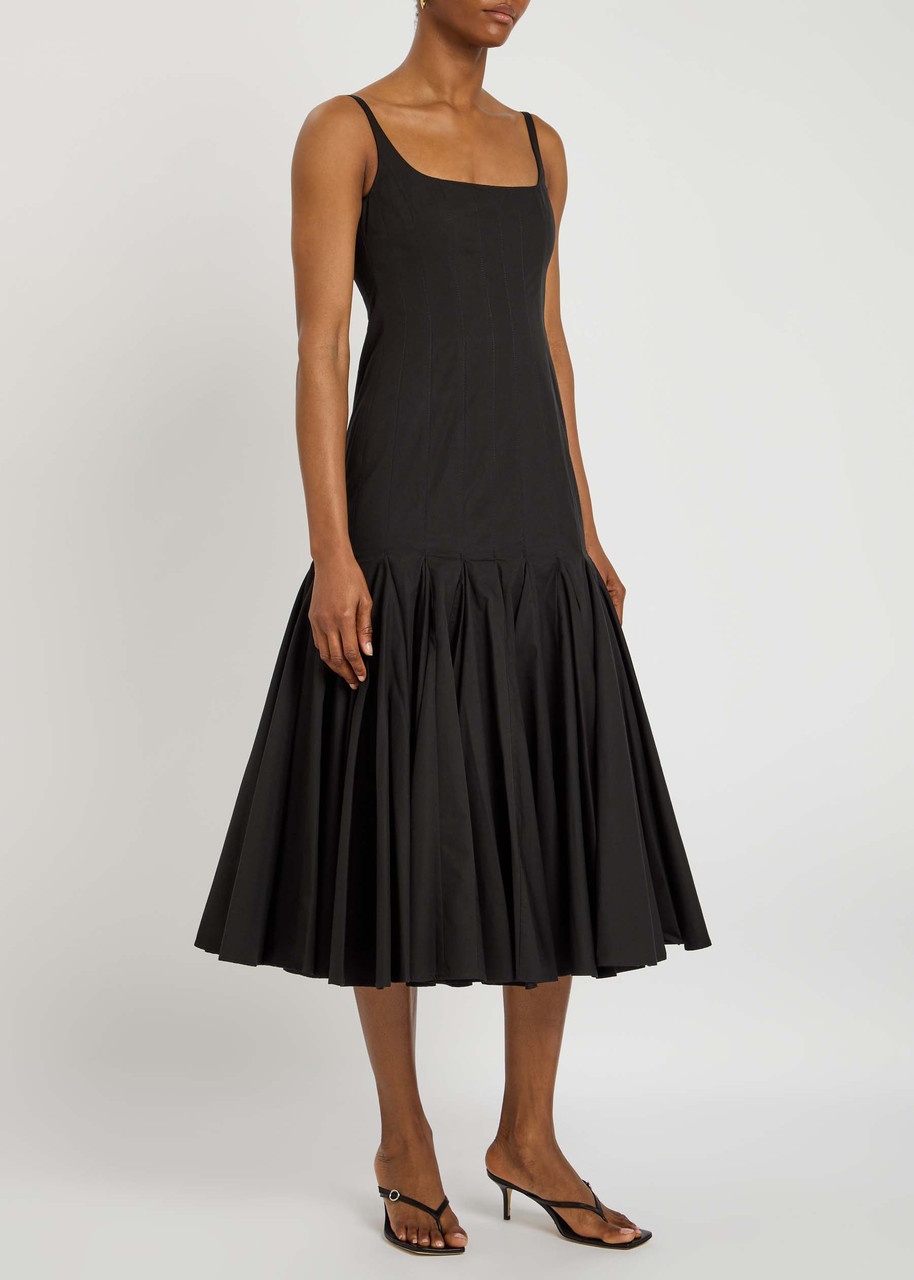 Jacquemus Le Robe Agave Cotton-poplin Midi Dress - 2