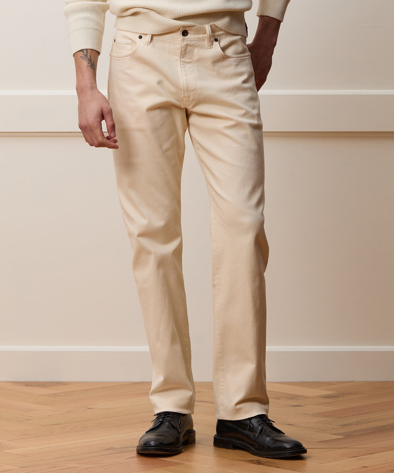 TODD SNYDER Straight Fit 5-Pocket Chino outlook
