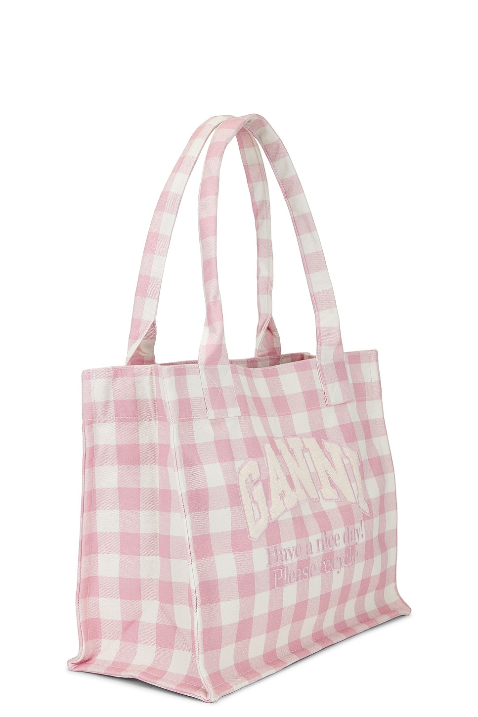 Large Easy Shopper Vichy Bag - 3